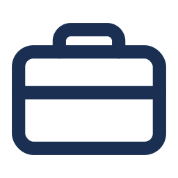 An icon of a briefcase, symbolizing business or professional work.