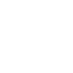 Simple white outline of a building with windows